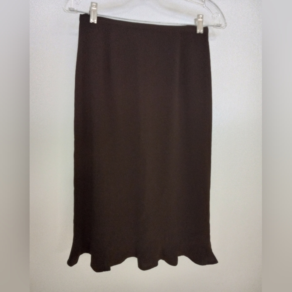 Polyester filled lining center back length 26" size 3 waist 26 1/2" and Brown